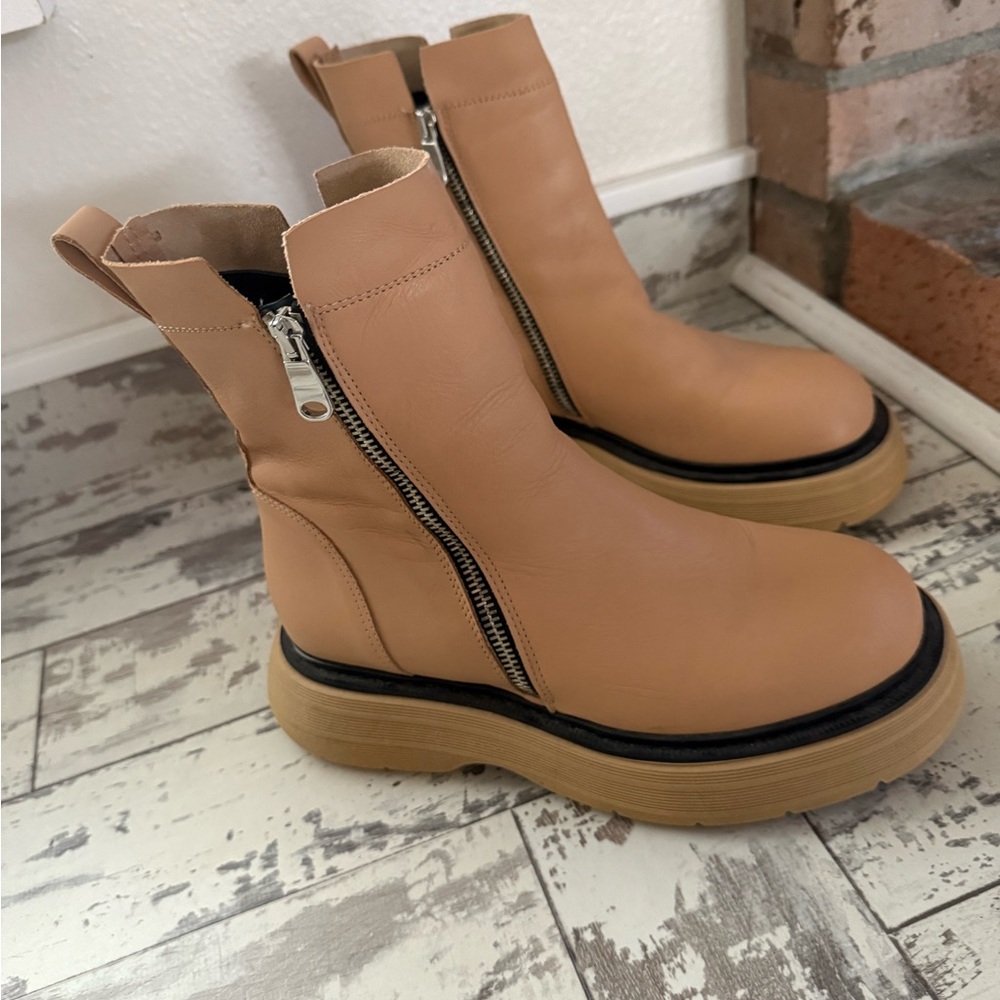 Free People Mara Zip Moto Boots